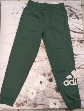 adidas Forest Green Sweatpants with Logo